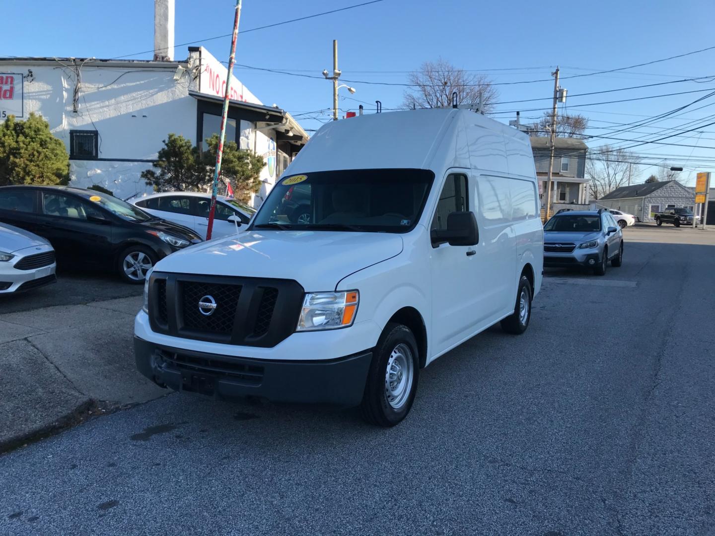 2015 White Nissan NV Cargo S (1N6BF0LX6FN) with an 4.0 V6 engine, Automatic transmission, located at 577 Chester Pike, Prospect Park, PA, 19076, (610) 237-1015, 39.886154, -75.302338 - Photo#2